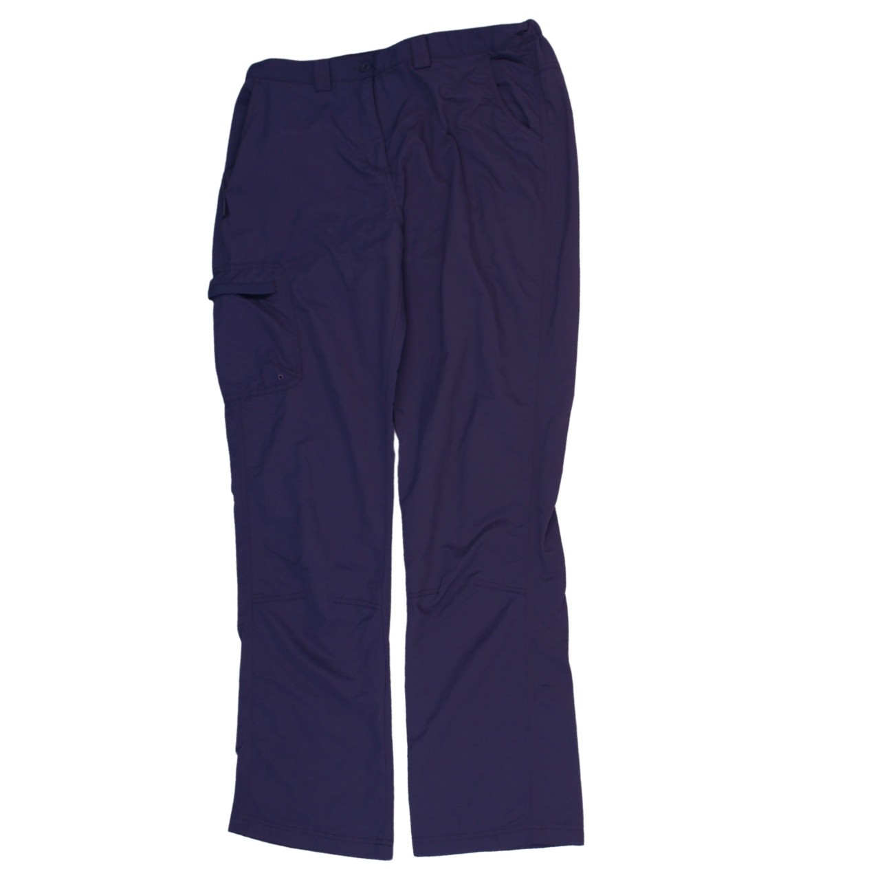 Mountain Warehouse Womens Cargo Trousers Navy Blue Lightweight Zip Pocket L