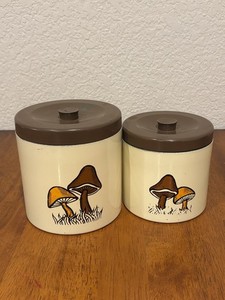 70s Mushroom Canisters | eBay