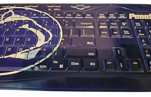 Penn State Wireless Keyboard Keyscaper 510w Custom Printed Full Size QWERTY - Picture 5 of 11