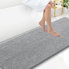 Arotive Bathroom Rugs 70x24, Extra Soft Absorbent 70" X 24", Light Grey