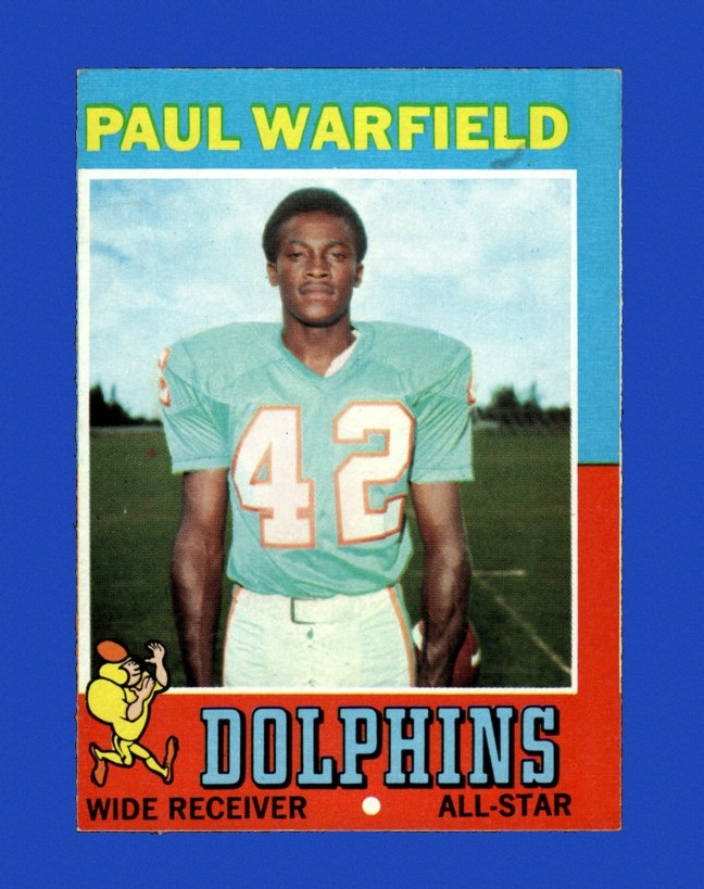 1971 Topps Set-Break #261 Paul Warfield VG-VGEX *GMCARDS*