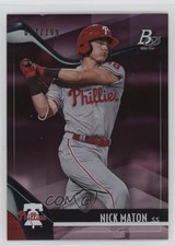 2021 Bowman Platinum Top Prospects Pink 17/199 Nick Maton #TOP-10 2s2