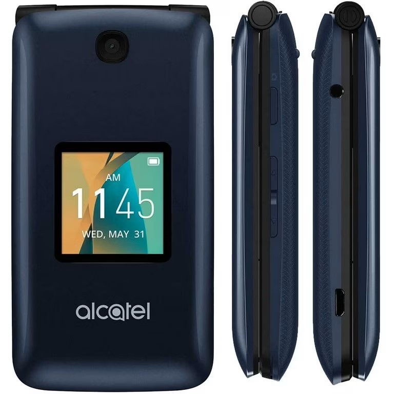 Alcatel Go Flip 4044N - Blue (Unlocked) Flip Phone - VERY GOOD