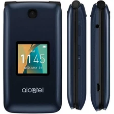 Alcatel Go Flip 4044N - Blue (Unlocked) Flip Phone - EXCELLENT