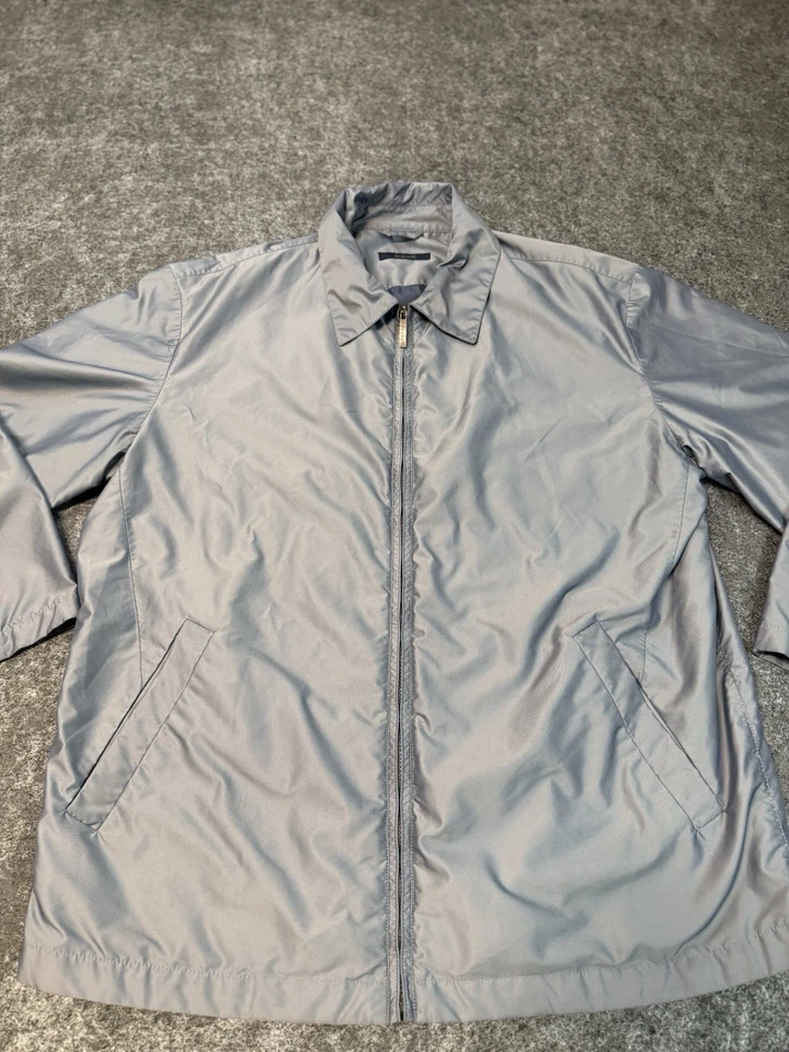 Chaqueta Deportiva Zegna Hombre XL Extra Grande Gris Golf Ligera Viaje Italiana Foto 4 de 4