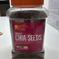 BetterBody Foods Organic Chia Seeds 2 lbs, 32 Oz