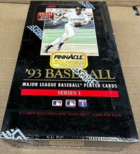 1993 Pinnacle Super Pack Series 1 Baseball Sealed Wax Box 27 Packs Sealed Mint