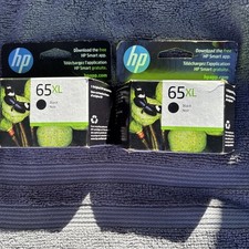 Lot of 2 Genuine HP 65XL Black Ink Cartridge 05/2024 Sealed