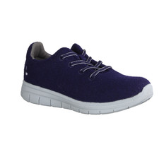 Lackner Wonder 6876 Damen Sneaker, Naturschuhe, Navy, Wolle, Wechselfußbett