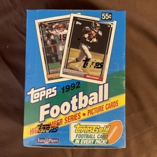 Mint sealed 1992 Topps Football High Number Series hobby box 36 packs 15 each