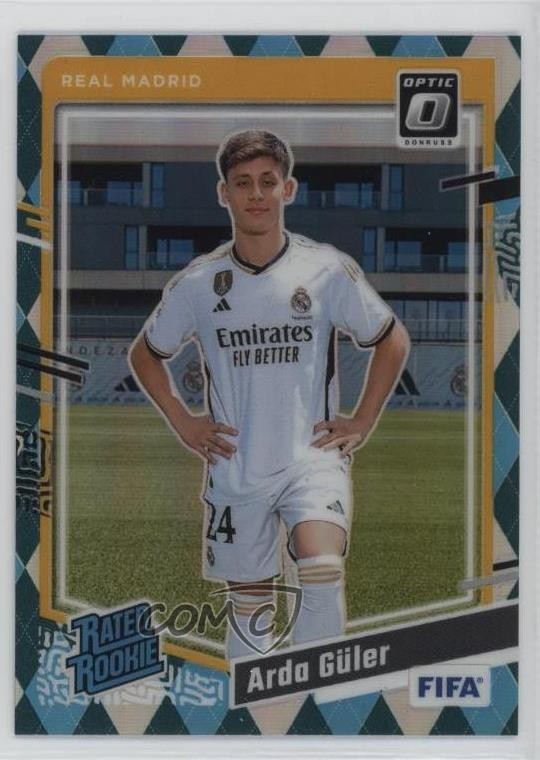 2023-24 Panini Donruss FIFA Optic Rated Rookie Argyle Prizm Arda Guler #184 7iu