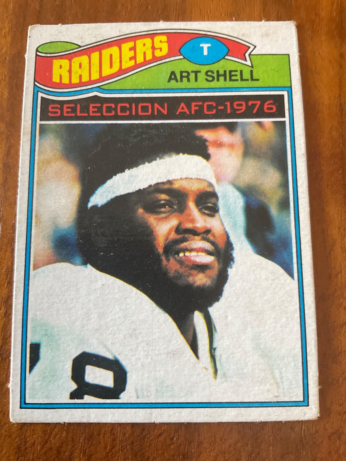 1977 Topps MEXICAN #270 Art Shell ALL-PRO of Super Bowl champion Oakland Raiders