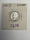 1943 VF Mercury Dime, Item 2215