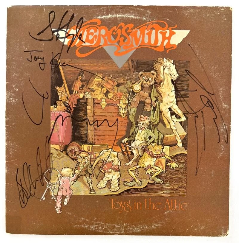 Aerosmith Signed In Original Autographed Rock & Pop Records for