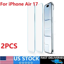 2Pack For iPhone 17 Air 9H Tempered Glass Screen Protector Anti Scratch Cover