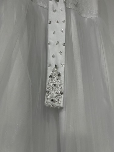JJ's House White Ball-Gown/ Princess Floor Length Dress Size 10 - Picture 6 of 14