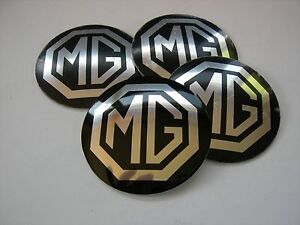 4 x MGWHEEL CENTRE LOGOS 40mm dia for MGB GT & Roadster 1962-80