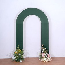 8ft HUNTER GREEN Fitted Spandex Open Arch Double Sided Backdrop STAND COVER