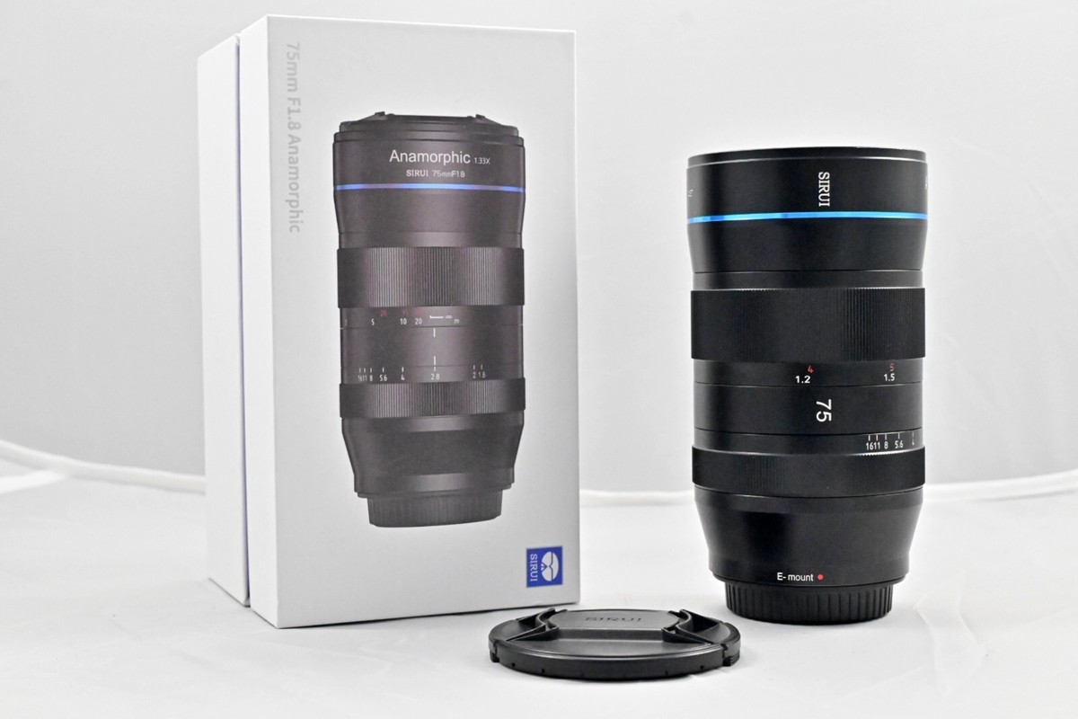 Sirui 75mm F1.8 Anamorphic Lens for Sony E-Mount with Lens Sirui 75mm F1.8 Anamorphic Lens for Sony E-Mount with Lens