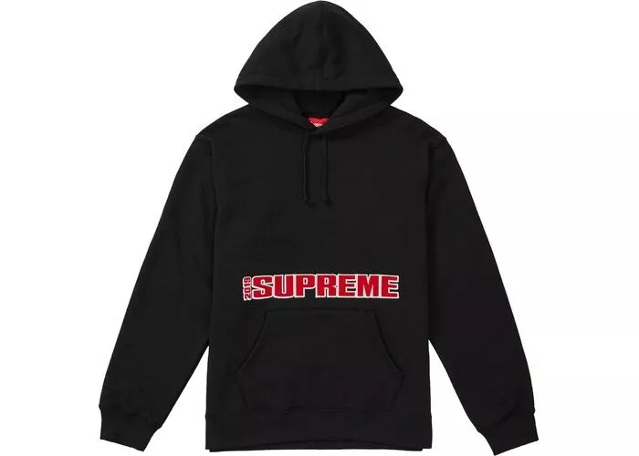 Sweat à capuche noir Supreme Blockbuster taille XL