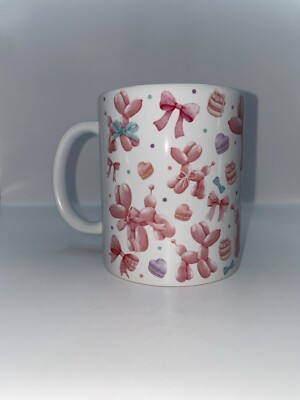 11 Unzen Becher Ballon Hunde Rosa Schleifen Macarons Geschenke für Mädchen Muttertag Besties