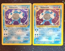   X2  Poliwrath    Holo  Cards  Base Set 1 And 2 Pokemon TCG Unlimited Rare  