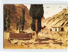 Postal Iglesia de Elías Ciprés en la parte de Jabel Musa Sinaí Egipto