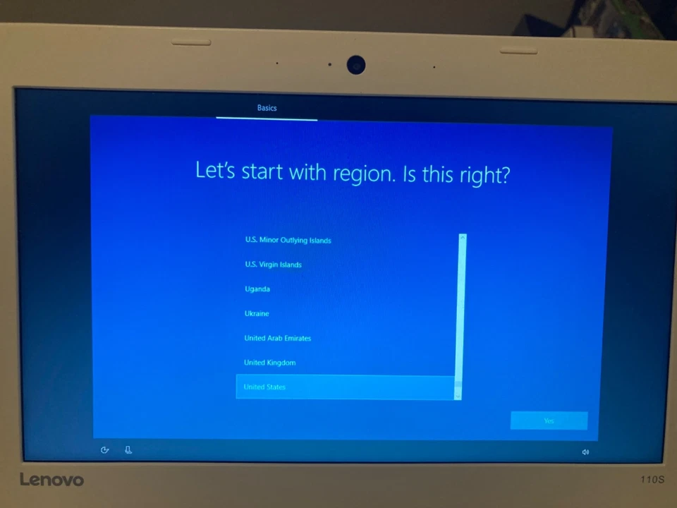 Portátil Lenovo IdeaPad 110s 11,6" (32 GB, Intel Celeron N, 1,60 GHz, 2 GB) - Blanco - Foto 3 de 4