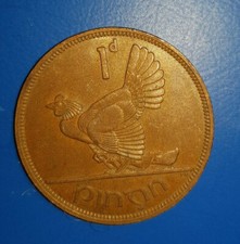 Dated : 1928/1968 - Ireland - One Penny - 1d Coin - Irish Coin