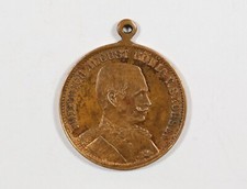 Friedrich August König von Sachsen - Einigkeit macht stark- Medaille / V 1
