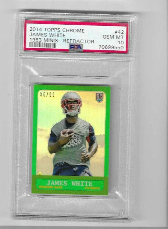 James White Topps Chrome 1963 Minis #42 Refractor