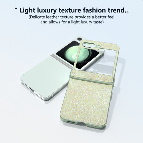 Bling Slim Hinge Protection Shockproof Rugged Case for Samsung Galaxy Z Flip 6/5 - Picture 33 of 51