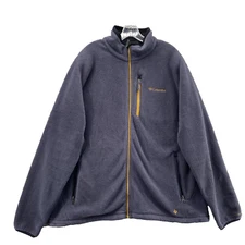 Columbia Interchange Fleece Jacket Men's 2XL Gray Gorpcore Hiking Zipper Camping