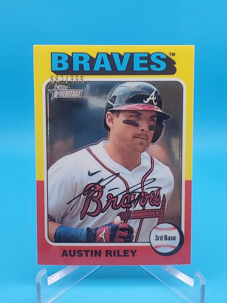 Austin Riley 2024 Topps Heritage #431 Chrome 882/999 Austin Riley 2024 Topps Heritage #431 Chrome 882/999