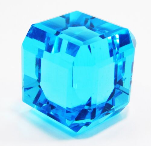 Natural 280,00 quilates azul aguamarina cubo corte hermosa piedra preciosa su... - Imagen 3 de 7