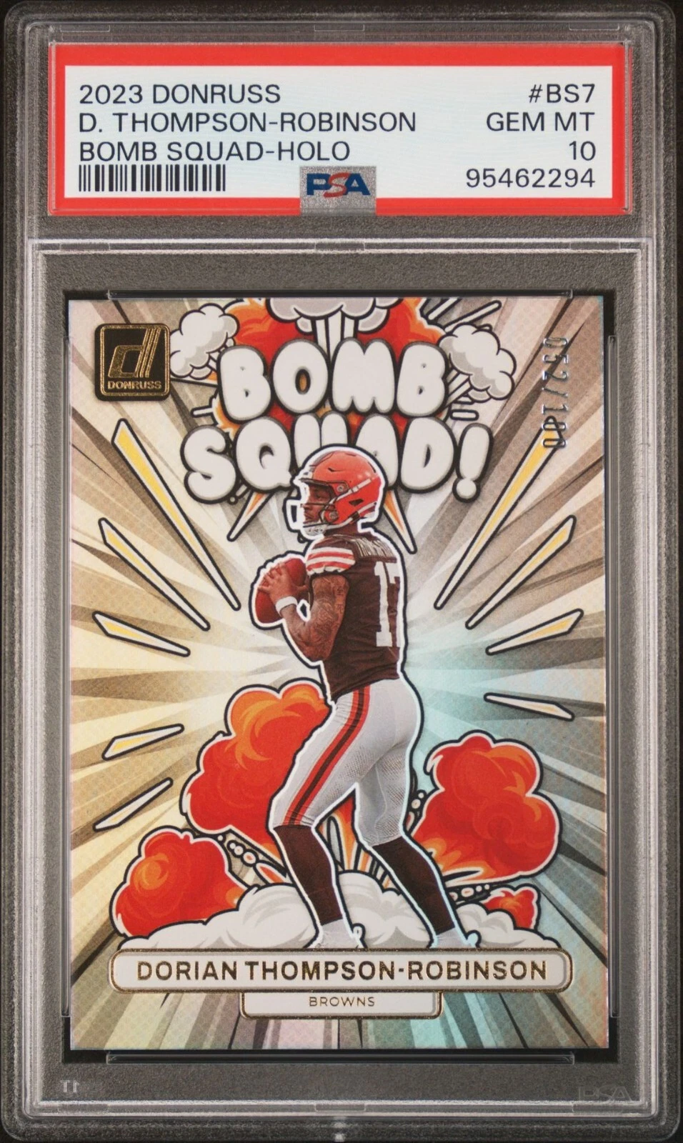 Dorian Thompson-Robinson Panini Donruss Bomb Squad #BS7 Holo