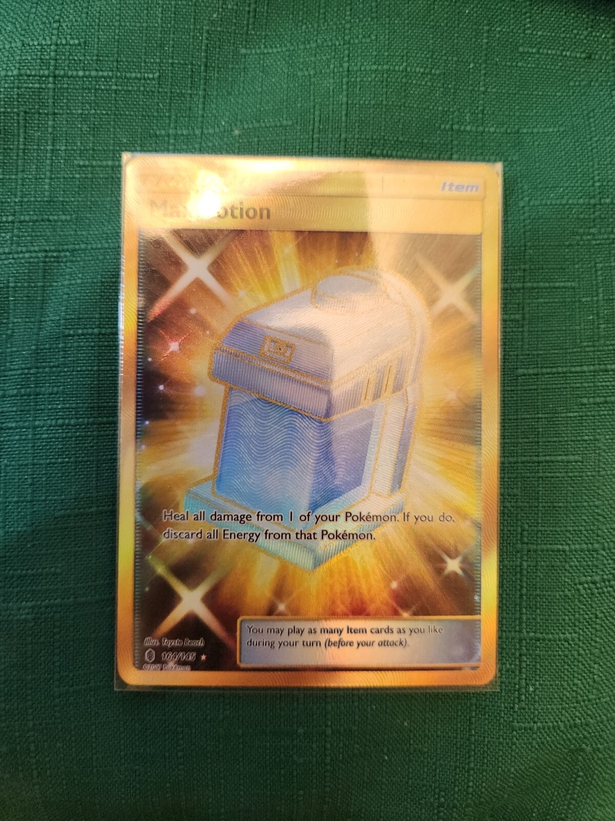 Max Potion - 164/145 - Pokemon Guardians Rising Sun & Moon Secret Rare Card NM