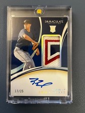 2020 Panini Immaculate Holo Silver /25 Brock Burke #160 RPA Rookie Patch Auto RC