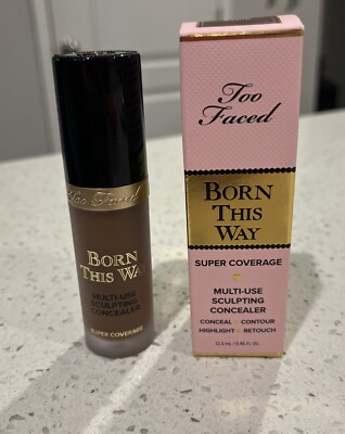 Too Faced Born This Way Super Coverage Multi-Use Sculpting Concealer  SABLE  New
