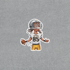 Personalized Football Caricature Sticker - Cute Sports Gift Idea for Kids #3913