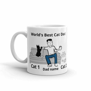 personalized cat dad mug