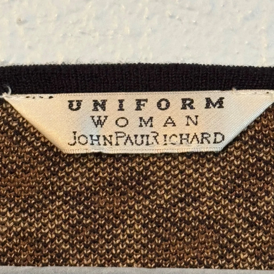 John Paul Richard Womens Leopard Print Cardigan Sweater With Floral Button Closu - Image 4 of 4