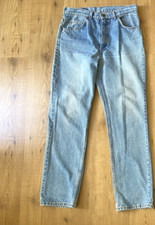 VINTAGE Levis 506 Orange Tab Denim Jeans MediumWash Mens Sz 34x32 Actual 32x32