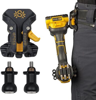 Tool Holster - Pro Tool Holster + Two Driver Pins - Upgraded, Self Locking Mu...