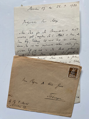 Erich Marcks   ( 1861 - 1938 ) - Historiker  -  original signierter Brief