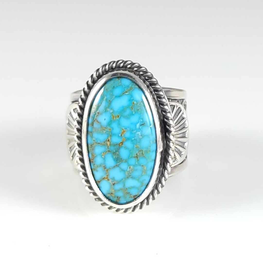 NAVAJO Sunshine Reeves シルバー ワイヤー アローリング Sunshine Reeves Sterling Silver Navajo Ring Handmade Rare Kingman