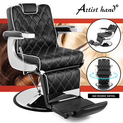 Heavy Duty All Purpose Hydraulic Barber Chair VintageRecline Salon BeautyStyling