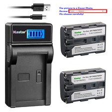 Kastar Battery Charger Sony NP-FM50 NP-FM55H DSC-S30 DSC-S50 DSC-S70 MVC-CD200