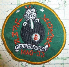 Behind the 8 Ball - Patch - MAG 33 - MOTOR TRANSPORT - Korean War - X.807