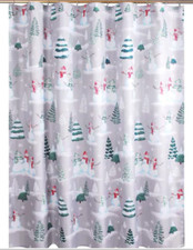 St. Nicholas Square FARMHOUSE CHRISTMAS SCENIC OR WINTER SCENE Shower Curtain